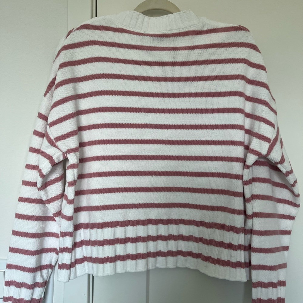 Chenille crew pullover sweater